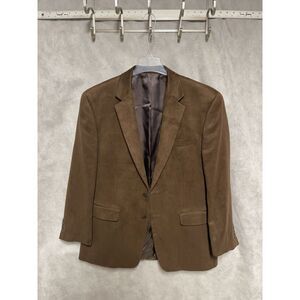 Chaps‎ Blazer Men's 44R Brown 2B Suede Academia Coat Jacket Ralph Lauren Luxury